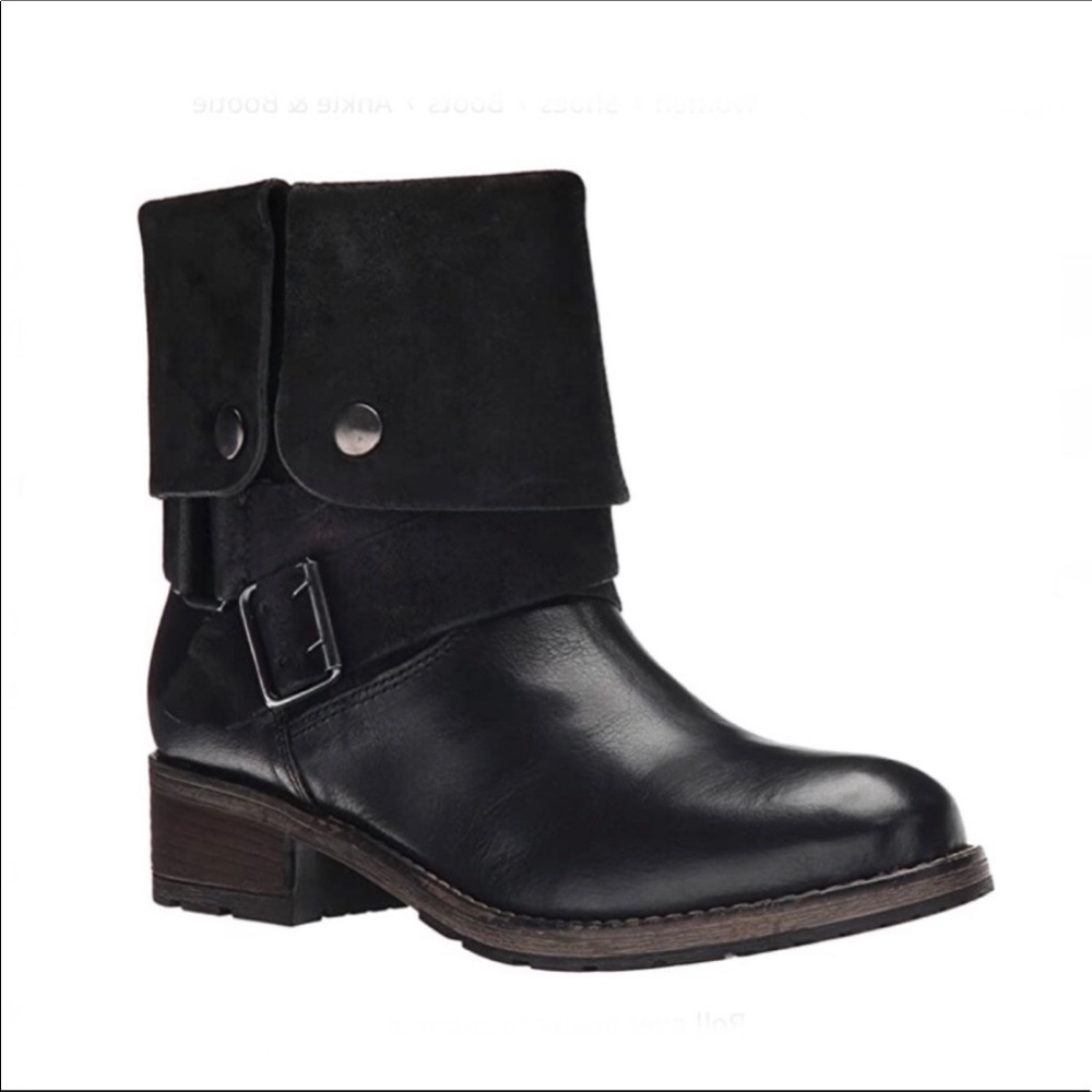 Clarks Artisan Volara Sky Chunky Leather Moto Boot